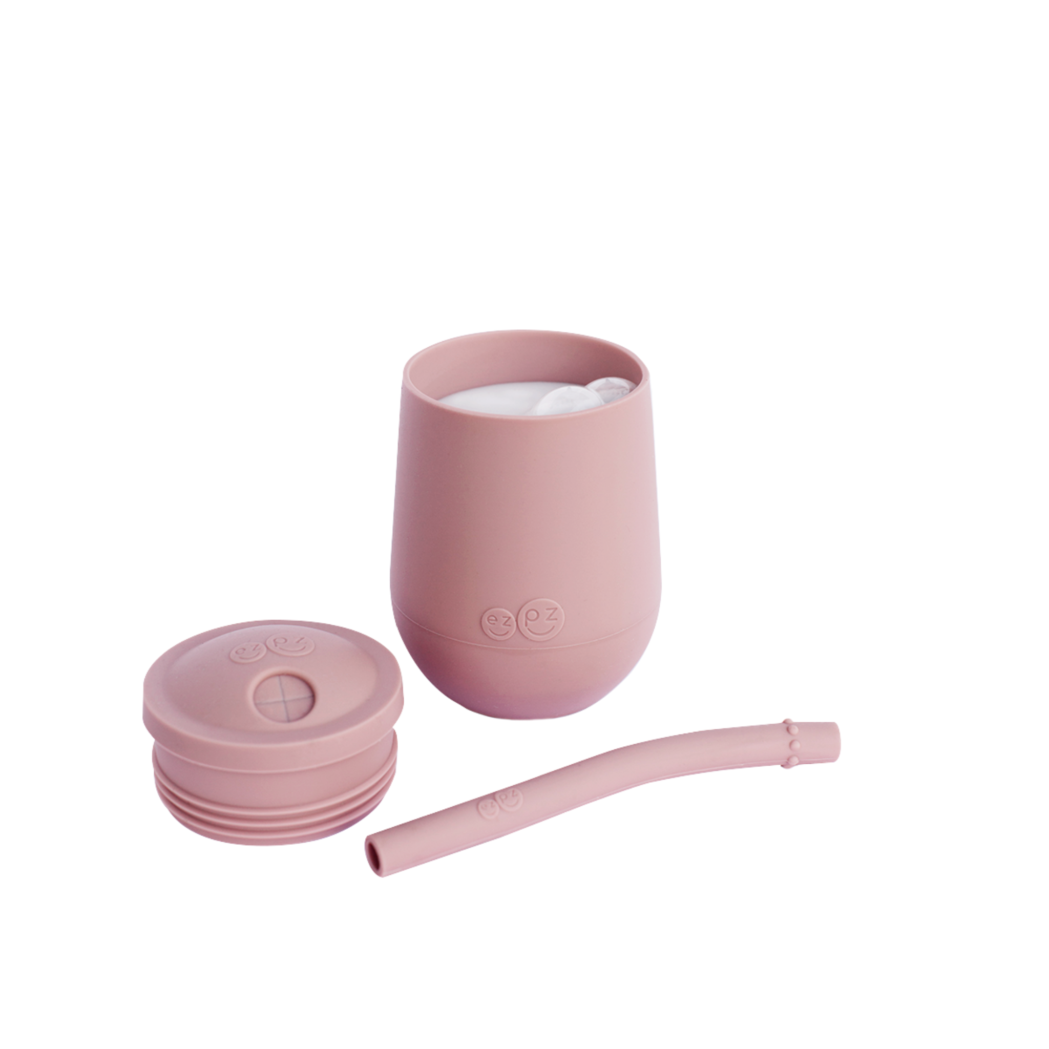 EZPZ Mini Cup + Straw Sugrörsmugg Blush