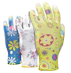 Trädgårdshandskar RGARDEN-PU MIX färg 3-pack