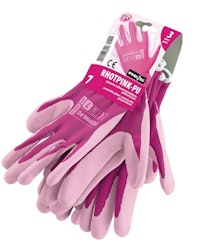 Trädgårdshandskar  RHOTPINK-PU 3-pack