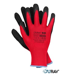 Jurav Arbetshandskar Latex belagda 12-pack