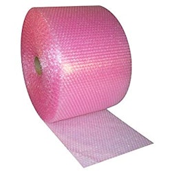 Bubbelplast rosa små bubblor 30cm