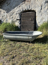 Vintage badkar av zink
