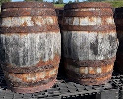 Whiskyfat 60 liter med patina