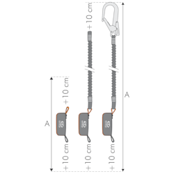 FLEX ABS 140   Y-S  0,9 m  Y  (1,10m including two standard carabiners)