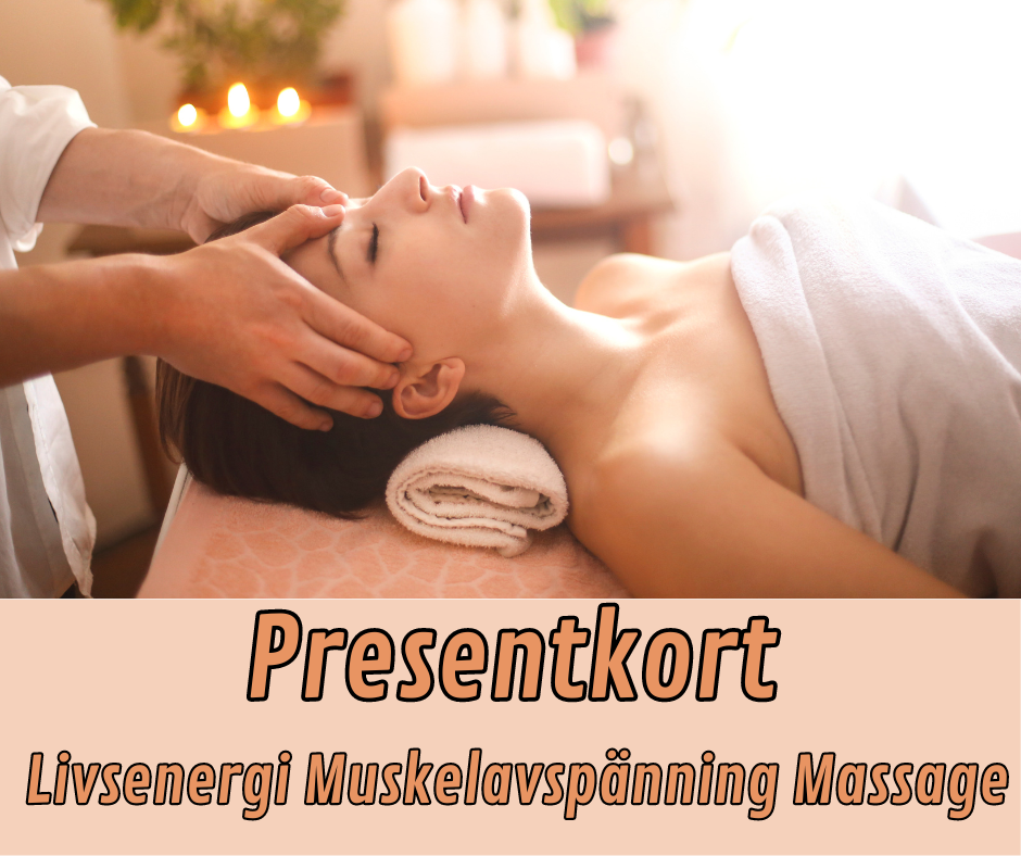 Presentkort - Livsenergi Massage 50min