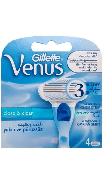 Gillette Venus Original 3-bladig rakblad För Kvinnor 4st