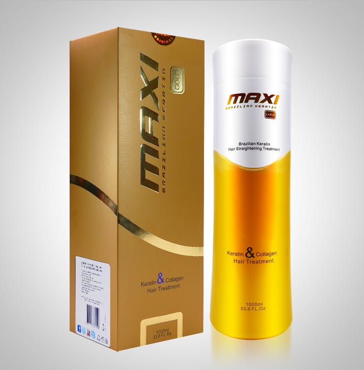 Maxi Brazilian Gold Keratin Hair Treatment (Finns i 250ml & 1000ml)