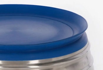 Hundeskål i rustfritt stål med silikonunderlag 1,9 liter