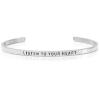 DANIEL SWORD | Armband | Listen to your heart - Steel
