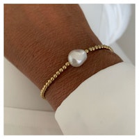 BUD TO ROSE | Armband  | Baroque Pearl Gold