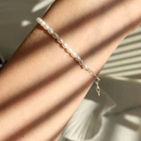 ANITA JUNE | Armband | Small Pearl - Silver
