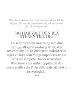 STAR OF SWEDEN | Långt halsband | 18K Guld | Blå sten