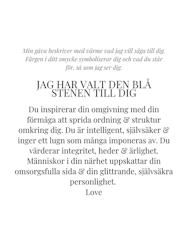 STAR OF SWEDEN | Långa örhängen | Silver | Blå sten