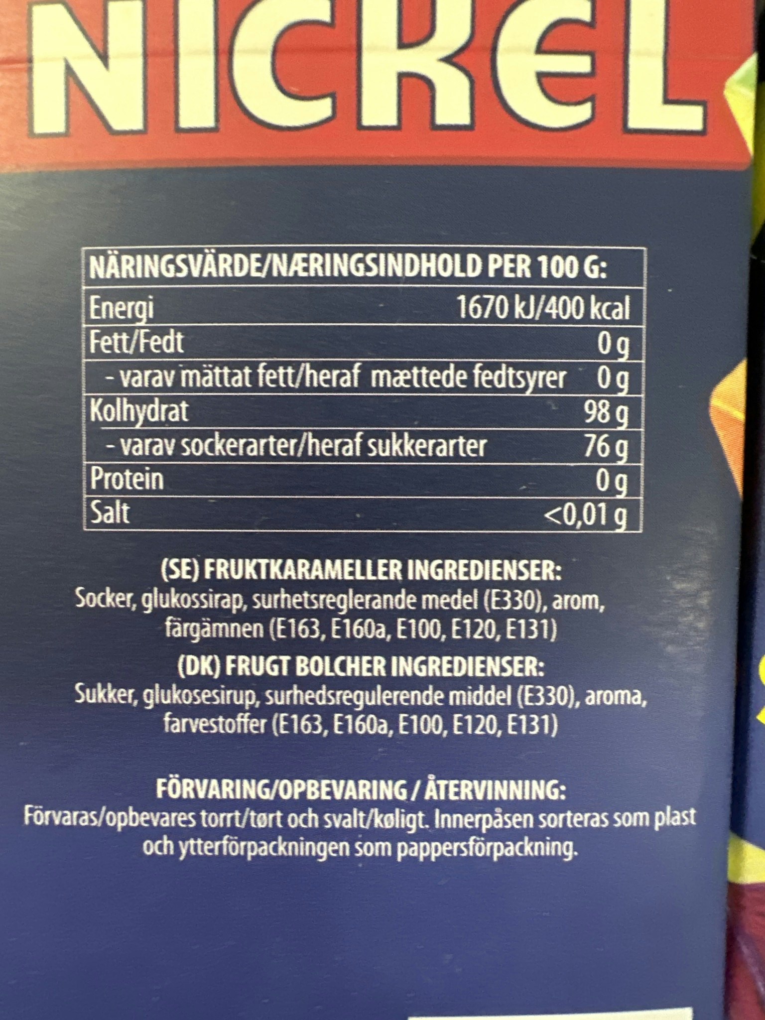 NICKEL FRUKT SMAKER