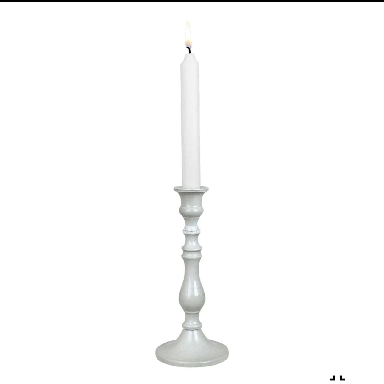 LJUSSTAKE HEDDA LITEN ANTIK VIT