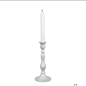 LJUSSTAKE HEDDA LITEN ANTIK VIT
