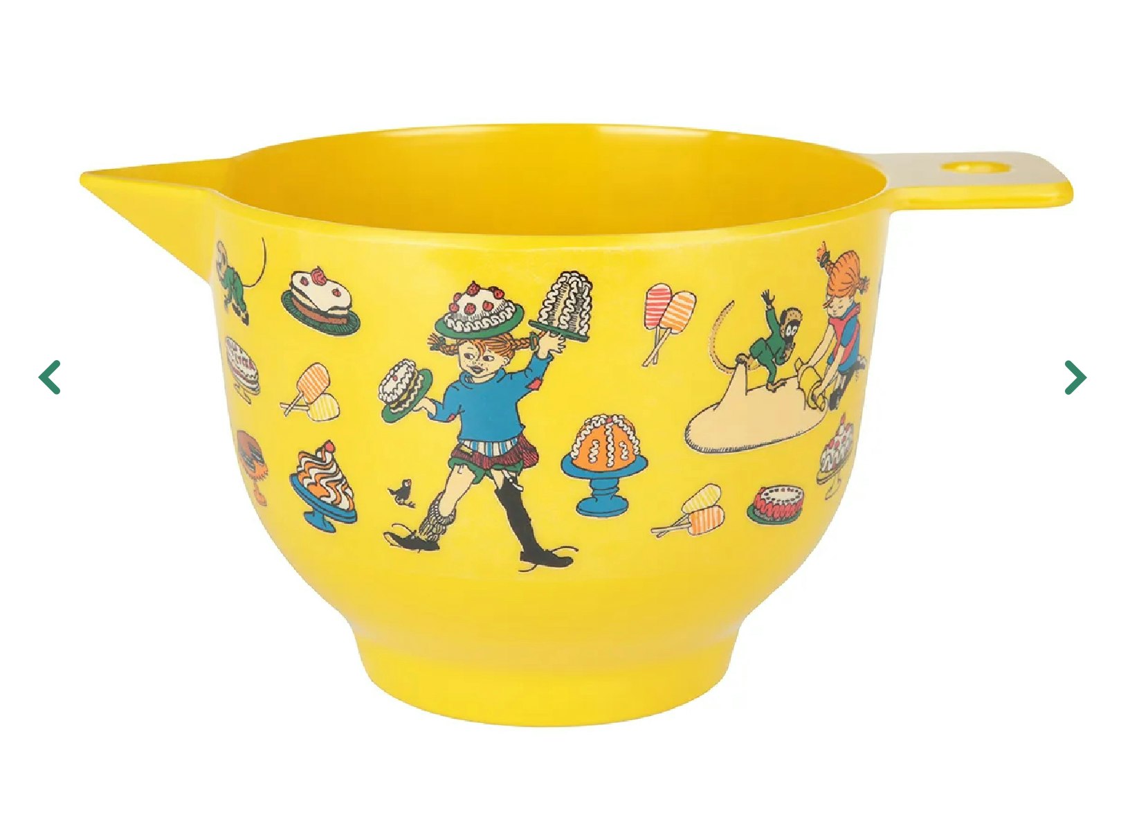PIPPI LÅNGSTRUMP BAKSKÅL GUL