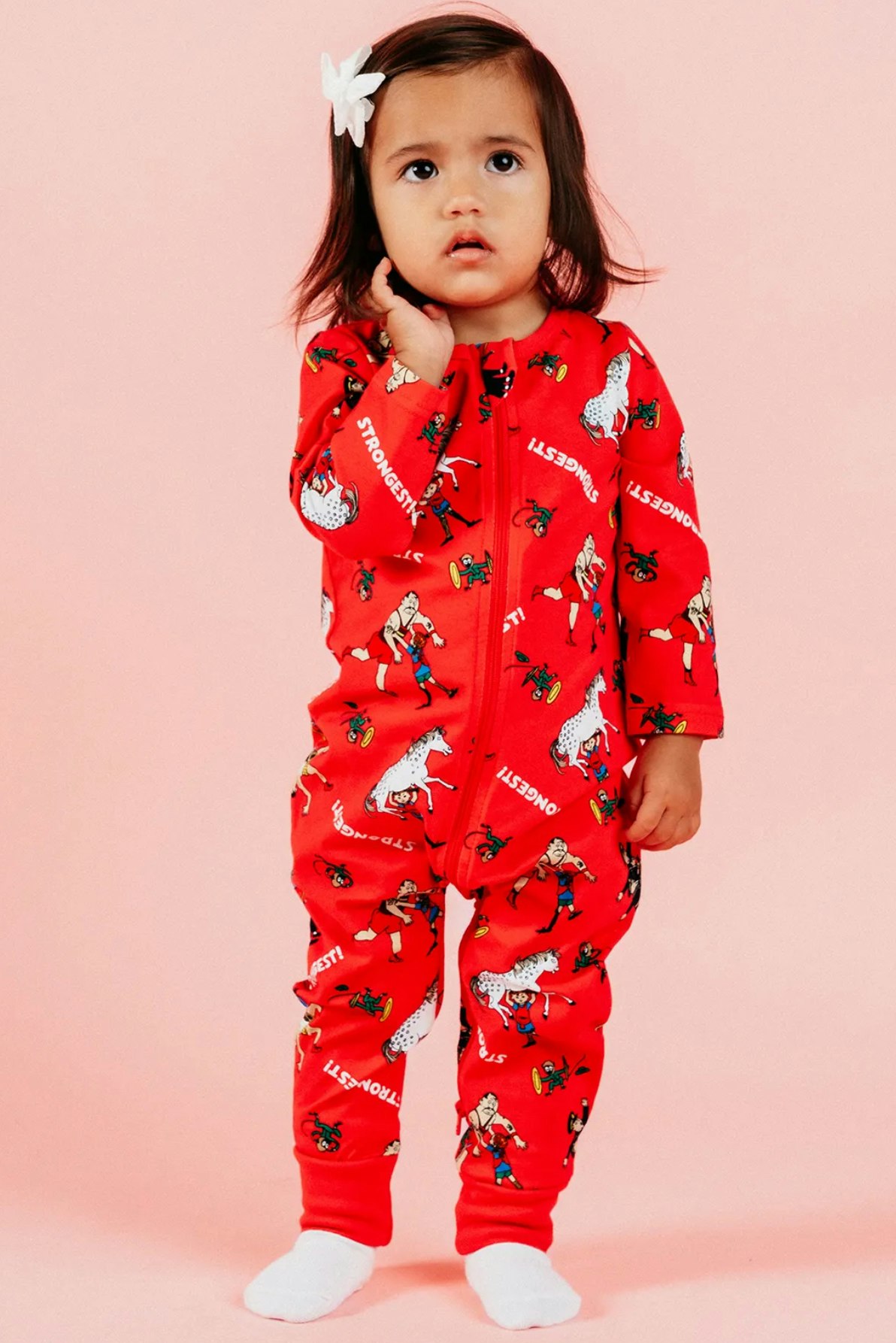 PIPPI PYJAMAS RÖD STL 86