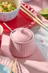 SOCKERSKÅL MYNTE IB LAURSEN ROSA & BEIGE