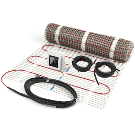 Värmekabelmatta1200W 24m med termostat/ Golvvärme
