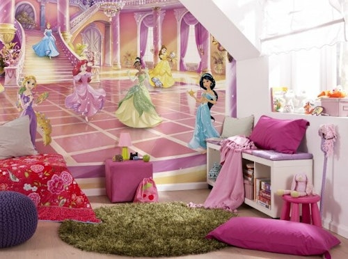 Papperstapet - Disney Prinsessor på bal
