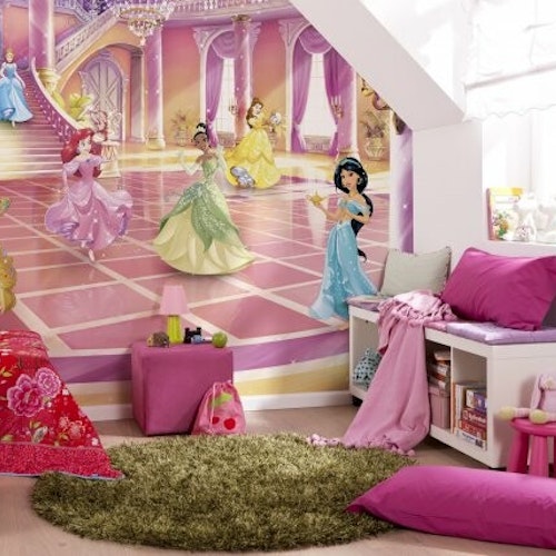 Papperstapet - Disney Prinsessor på bal