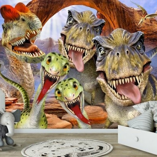 Non Woven - Selfie: Knasiga Dinosaurier