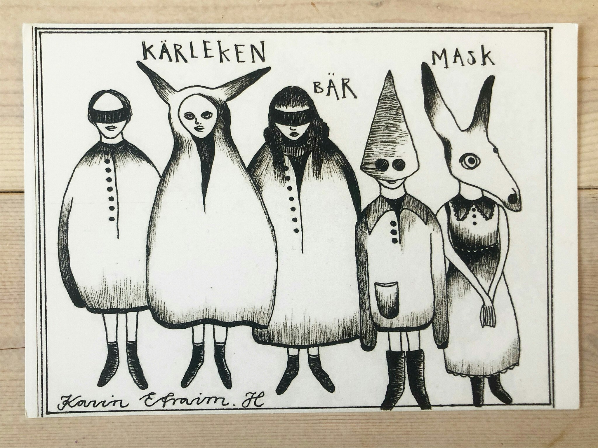 KÄRLEKEN BÄR MASK - print