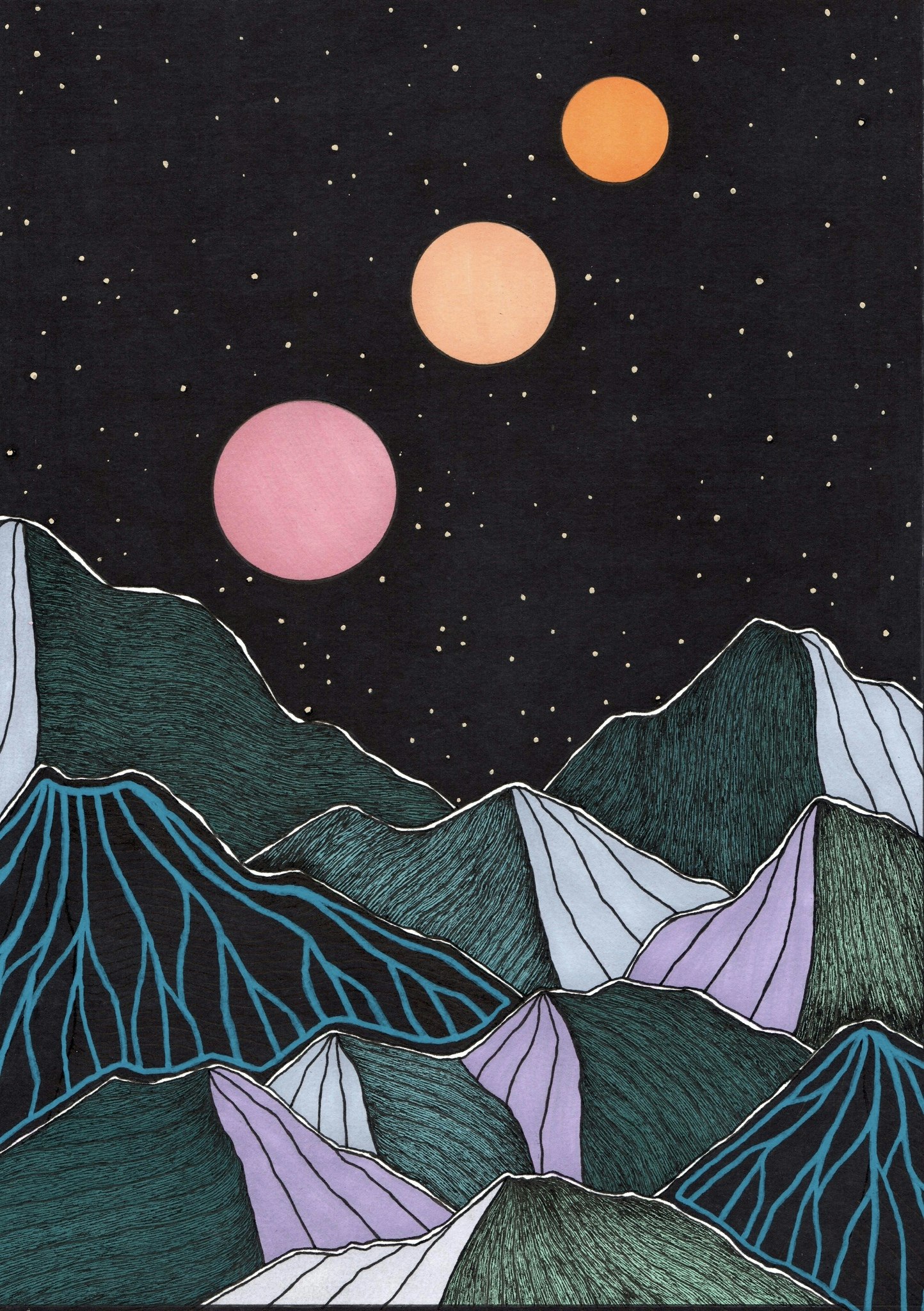 THREE MOONS (A2)