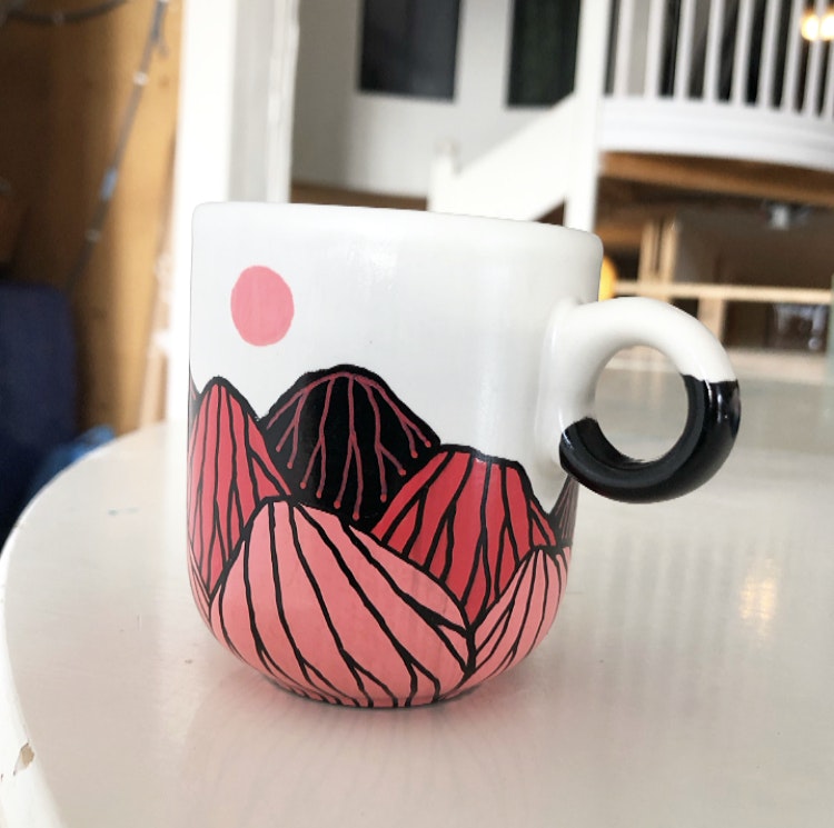 Kaffekopp - Bergskap röd