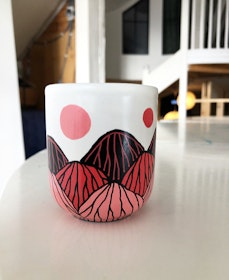 Kaffekopp - Bergskap röd