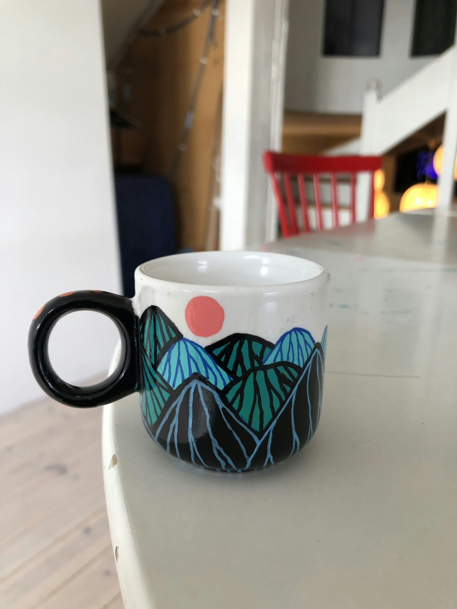 Espressokopp - Bergskap blå