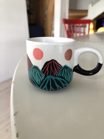 Espressokopp - Bergskap röd