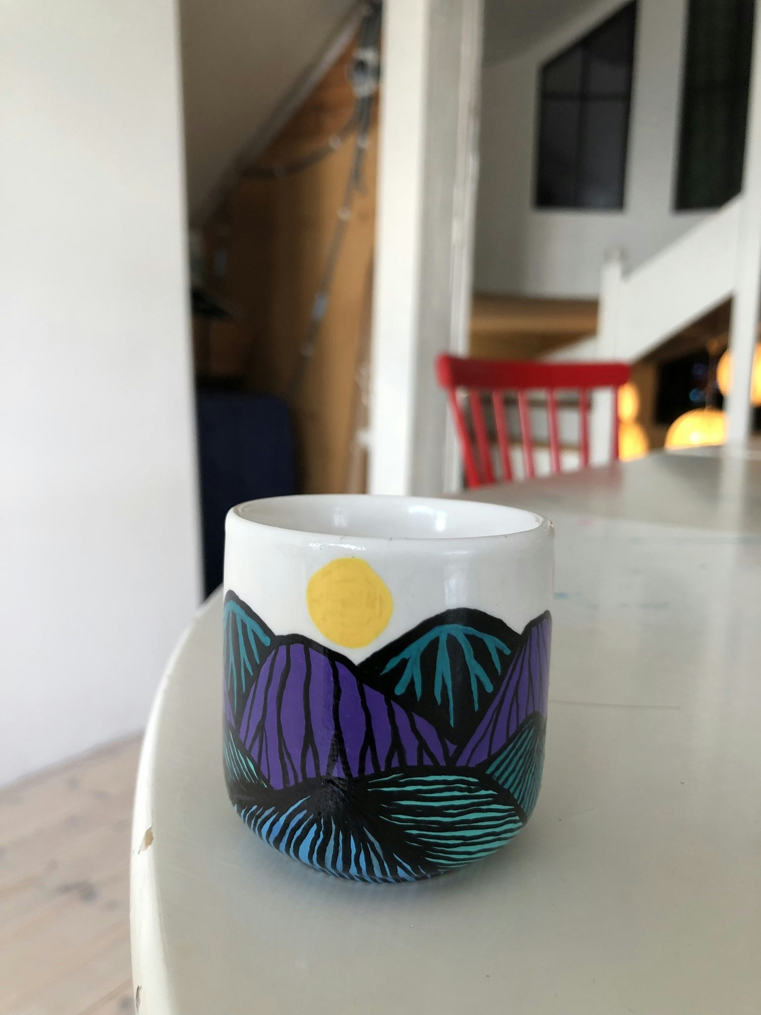 Espressokopp - Bergskap hav