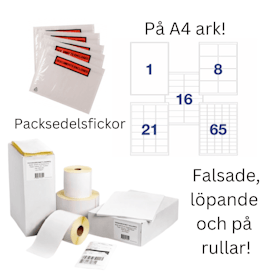 Postorderpåse.se > Transportetiketter & Laseretiketter