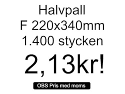 Bubbelpåsar storlek F 22x34cm Från 2,10 kr!