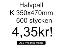 Bubbelpåsar storlek K 35x47cm Från 4,33 kr!
