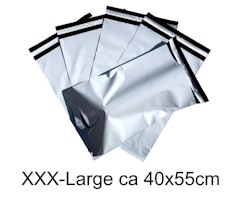 Vita Postorderpåsar med handtag 3XL 40x55cm