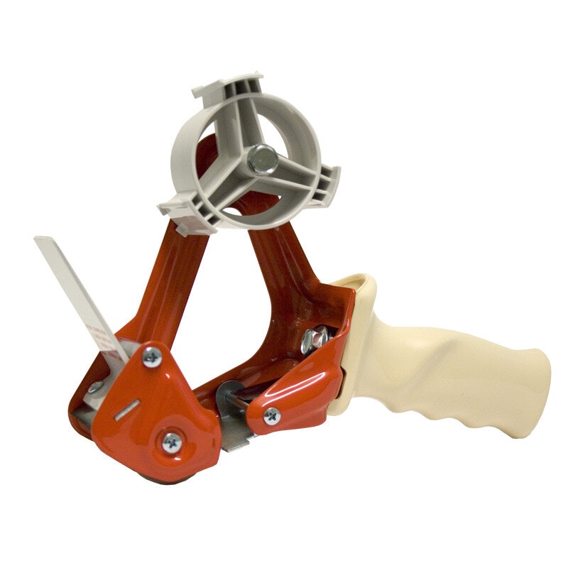 Packing tape dispensers