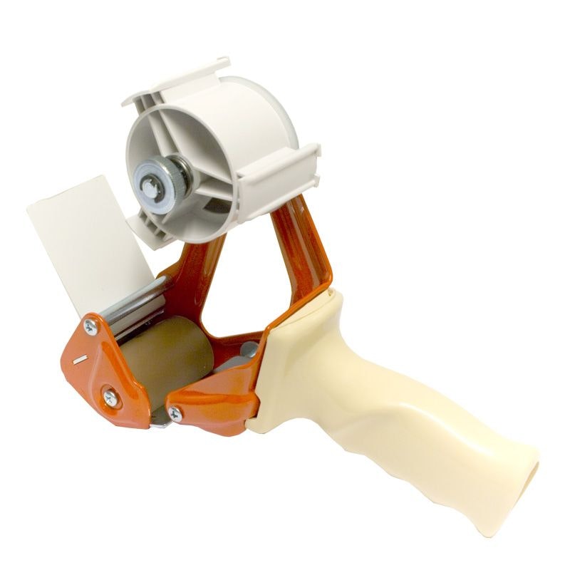 Packing tape dispensers