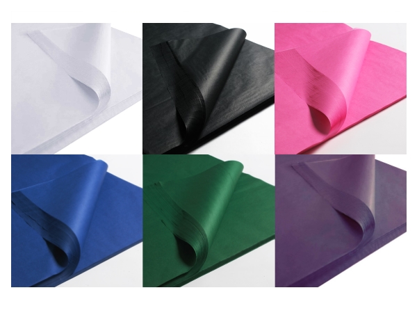 Silkespapper i 7 olika färger