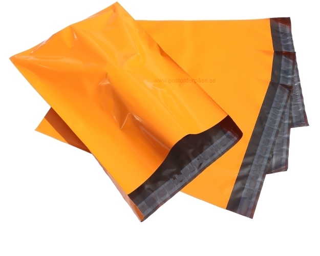 Oranga postorderpåsar mailingbags i 4 storlekar! Från 21 öre påsen!
