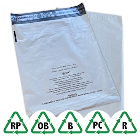 Grå oxo-biodegradable Eco Postorderpåsar mailingbags 4 storlekar