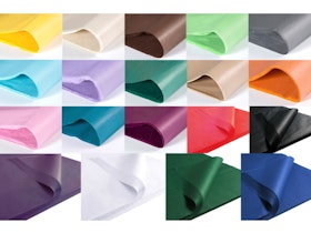 Silkespapper i 19 olika färger