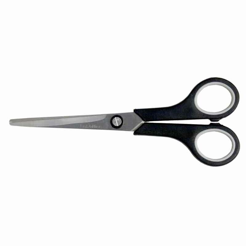 Office scissors 100mm Black/Grey