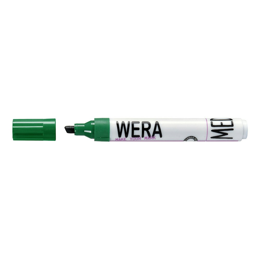 Wera Permanent Marker Pen 1-4mm Green.