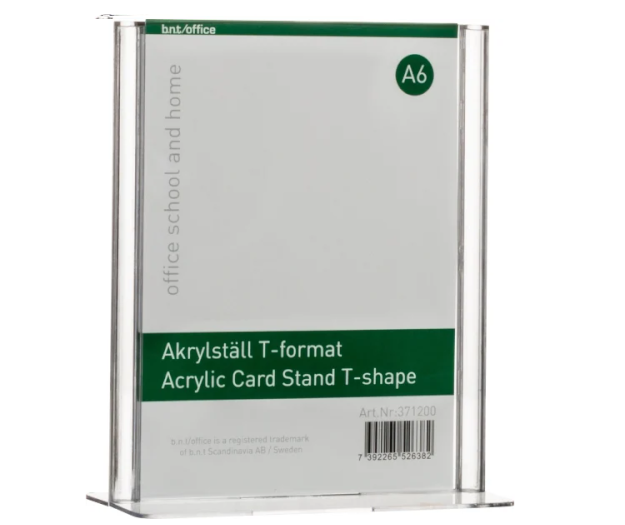 Akrylskilt A6 L/T format