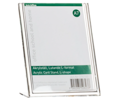 Acrylic sign A7 L/T format