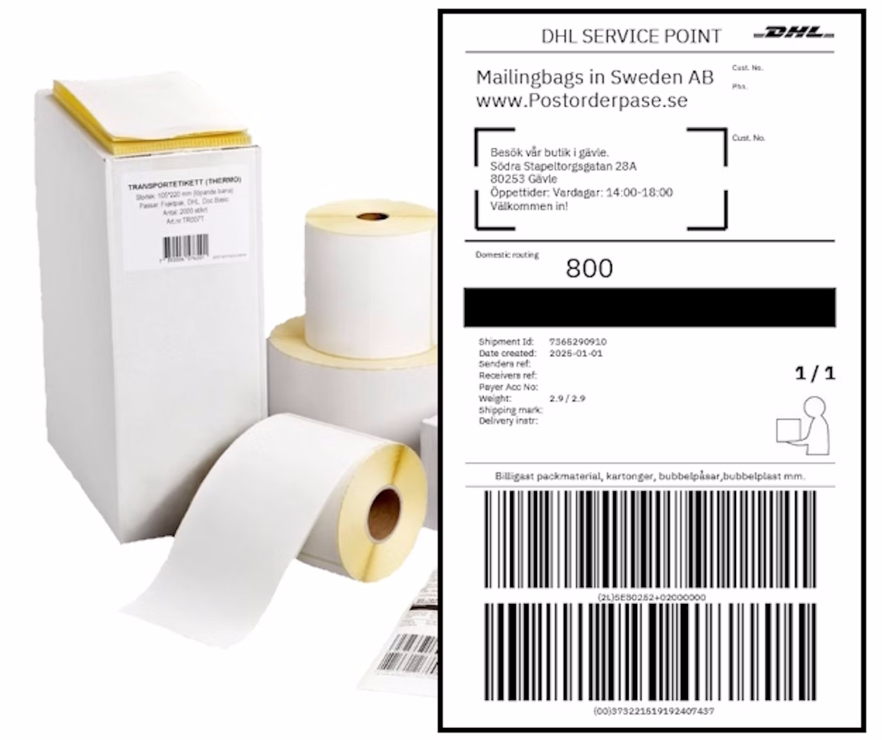 Etikettskrivare termisk Zebra ZD421D med Bluetooth 5.0!