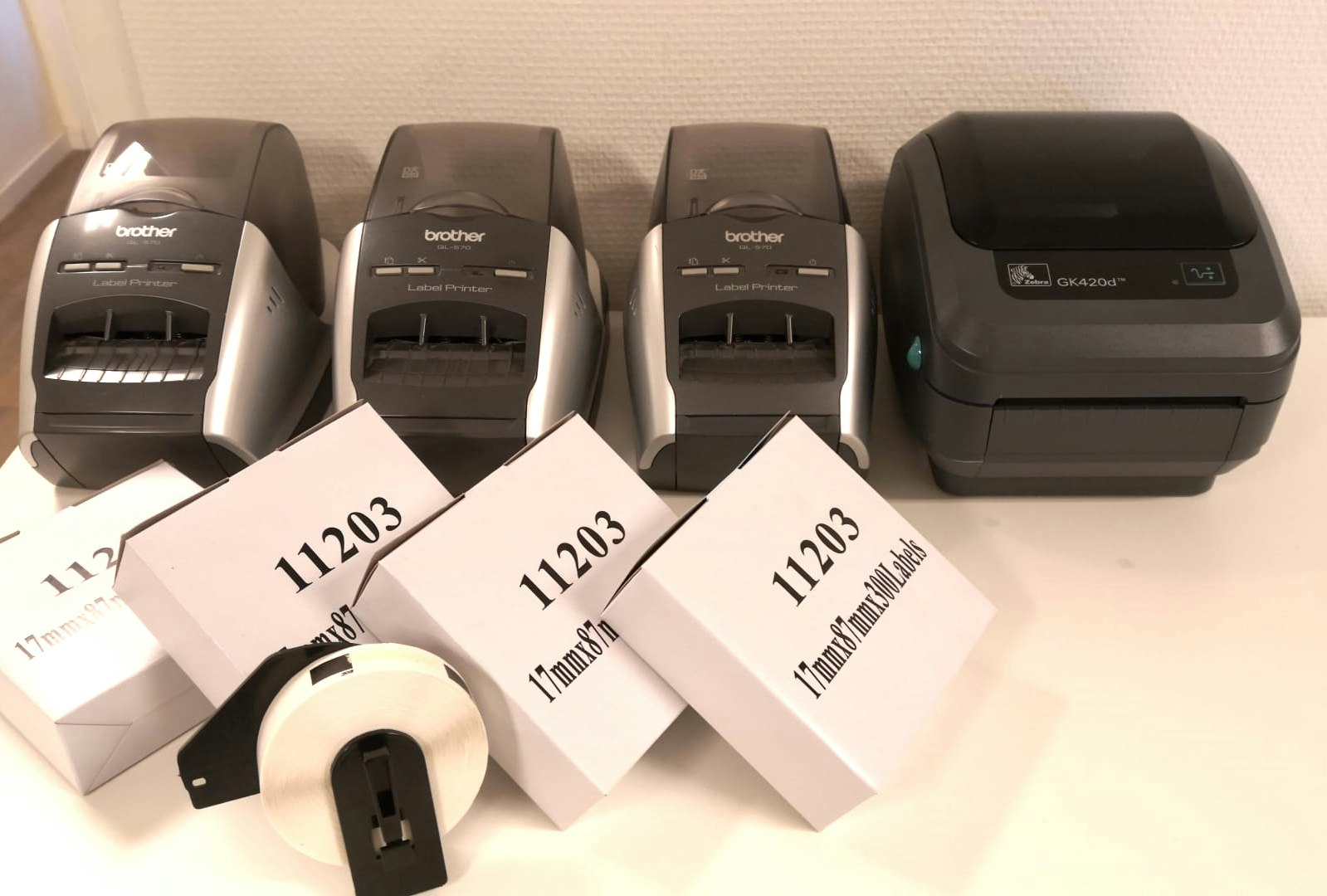 Begagnad Brother skrivare QL-570